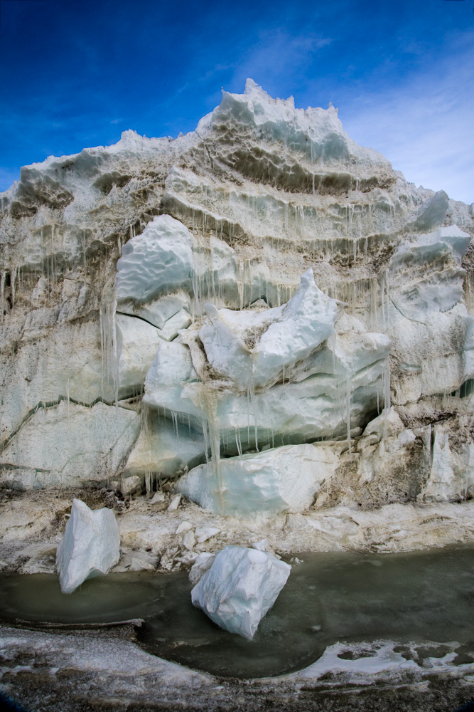 "Giant's Face" Pressure Ridge, McMurdo Sound, Antarctica photograph 2015 22 x 15.675 inches