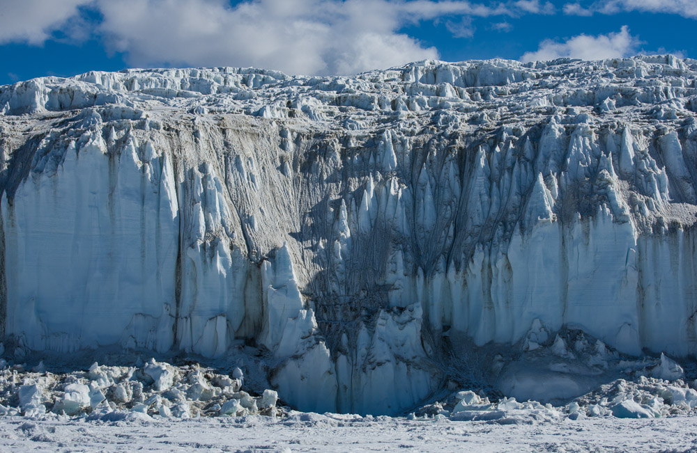 Canada Glacier from Lake Fryxell, Antarctica photograph 2015 32.5 x 50 inches