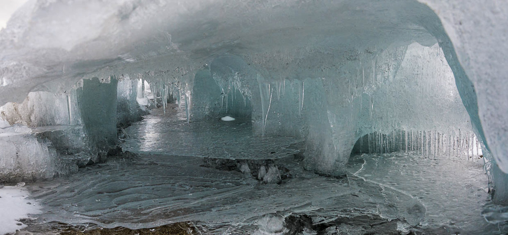 Ice Palace, Lake Hoare, Antarctica (2015), archival pigment print, 23.2 x 50 inches