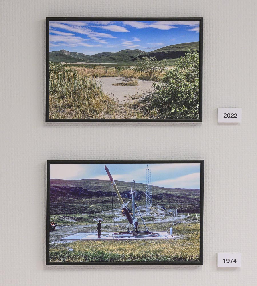 Helen Glazer Rocket Launch Pad (2022) Jørgen Taagholt Launch Pad with Rocket (1974)